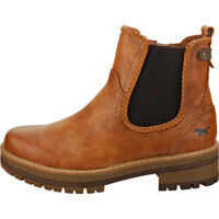 Ghete Side Zip Low Heel Chelsea Boots In Cognac Femei