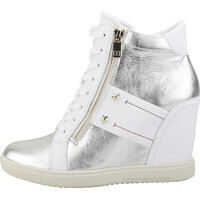 Adidasi cu platforma Wedge Sneaker Wedge Trainers In White Femei