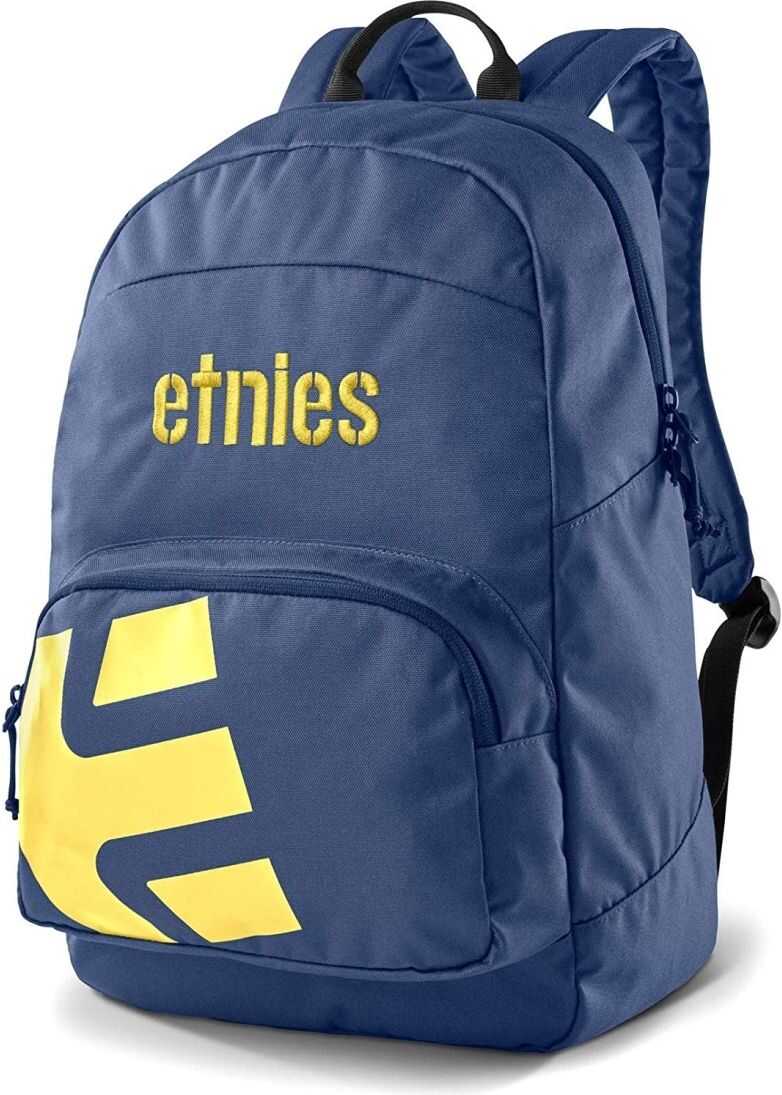 etnies Locker Backpack In Navy Yellow Blue