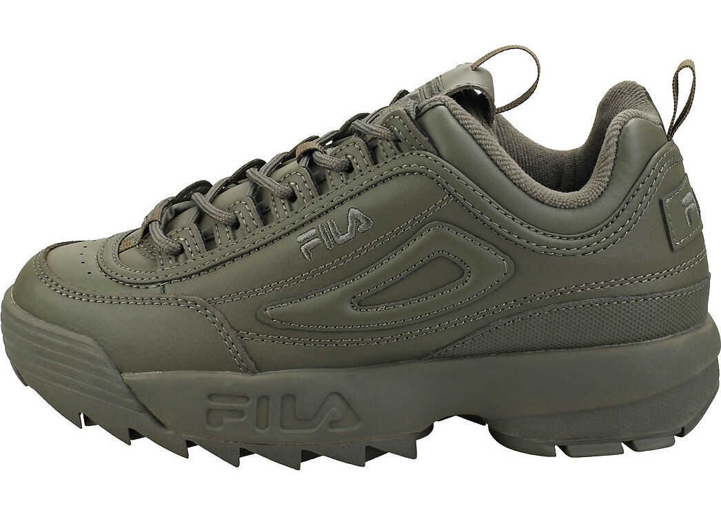 Fila Disruptor 2 Autumn Fashion Trainers In Dusty Olive Green