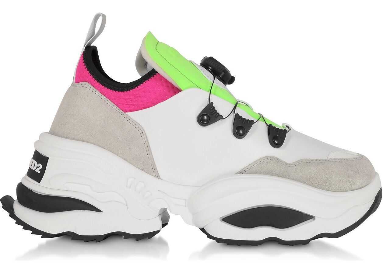 DSQUARED2 Leather Sneakers WHITE