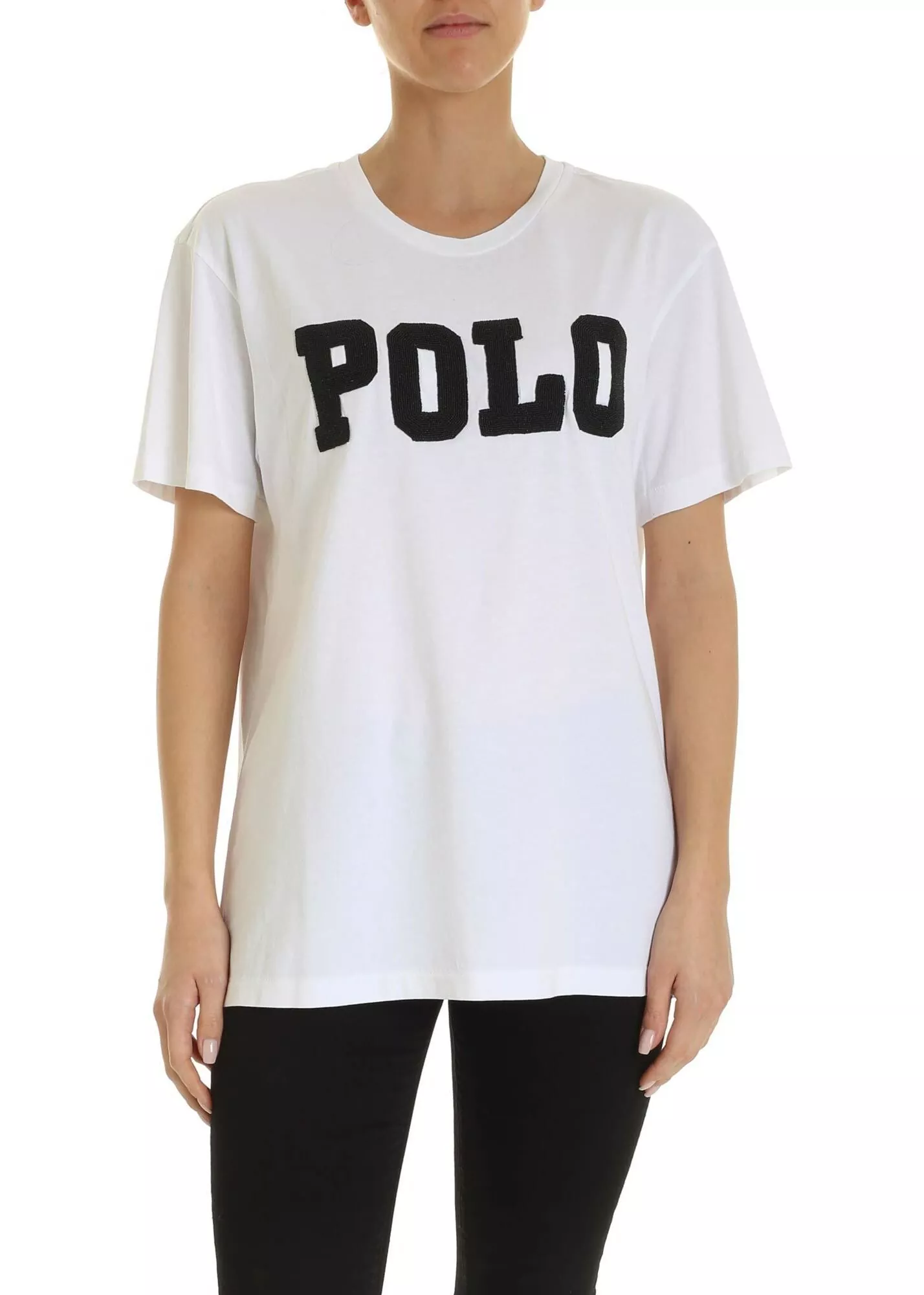 Maxi Beads Logo T-Shirt In White