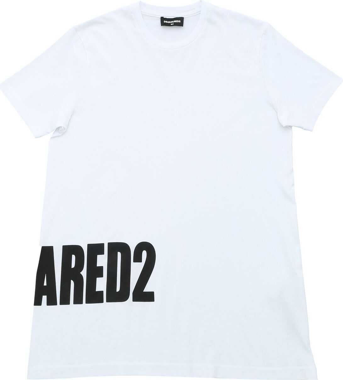 DSQUARED2 White T-Shirt With Dsquared2 Print White