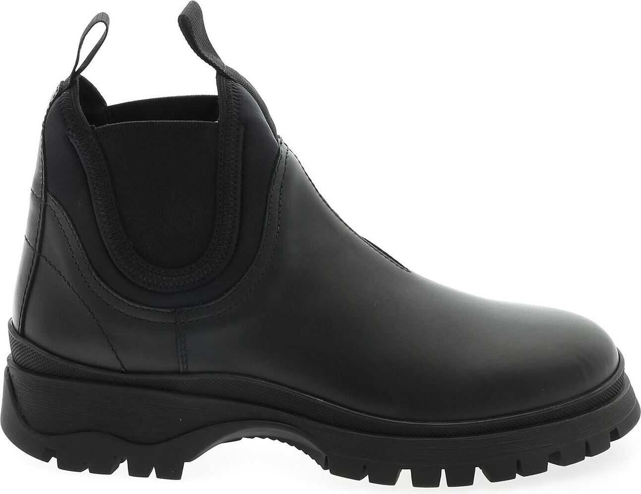 Prada Chelsea Boots With Lug Sole Black