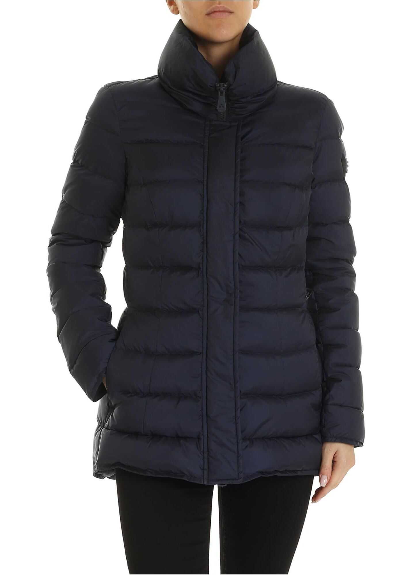 Peuterey Flagstaff Down Jacket In Dark Blue Blue