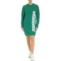 Rochii scurte Logo Fleece Dress In Green Femei