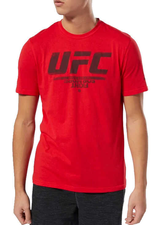 Reebok UFC Fan Fight For Logo Tee Red
