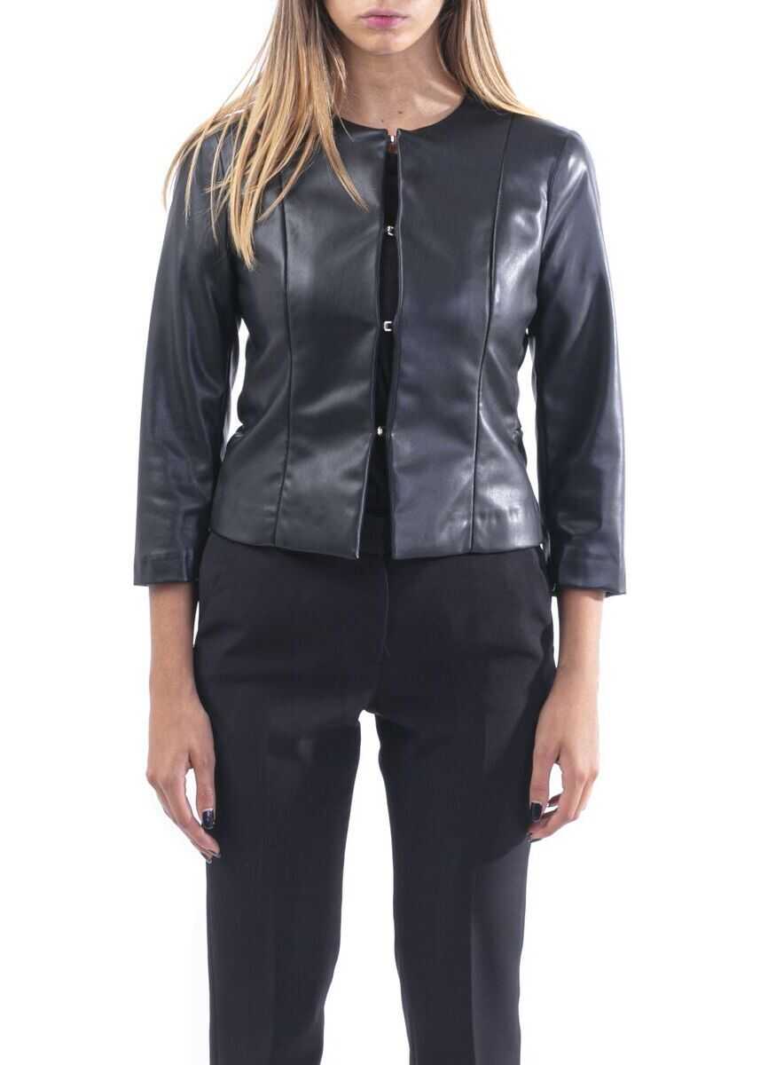 Liu Jo Polyester Outerwear Jacket BLACK