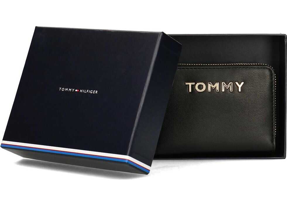 Tommy Hilfiger Iconic Tommy Med- Portfel Damski Czarny