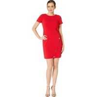 Rochii elegante Asymmetrical Snap Hem Dress Femei