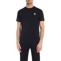Tricouri Ikonik Rubber Blue T-Shirt With Patch Barbati