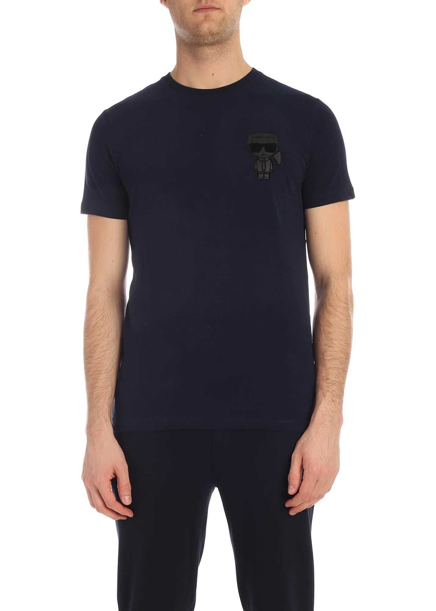 Karl Lagerfeld Capsule T-Shirt In Blue Blue