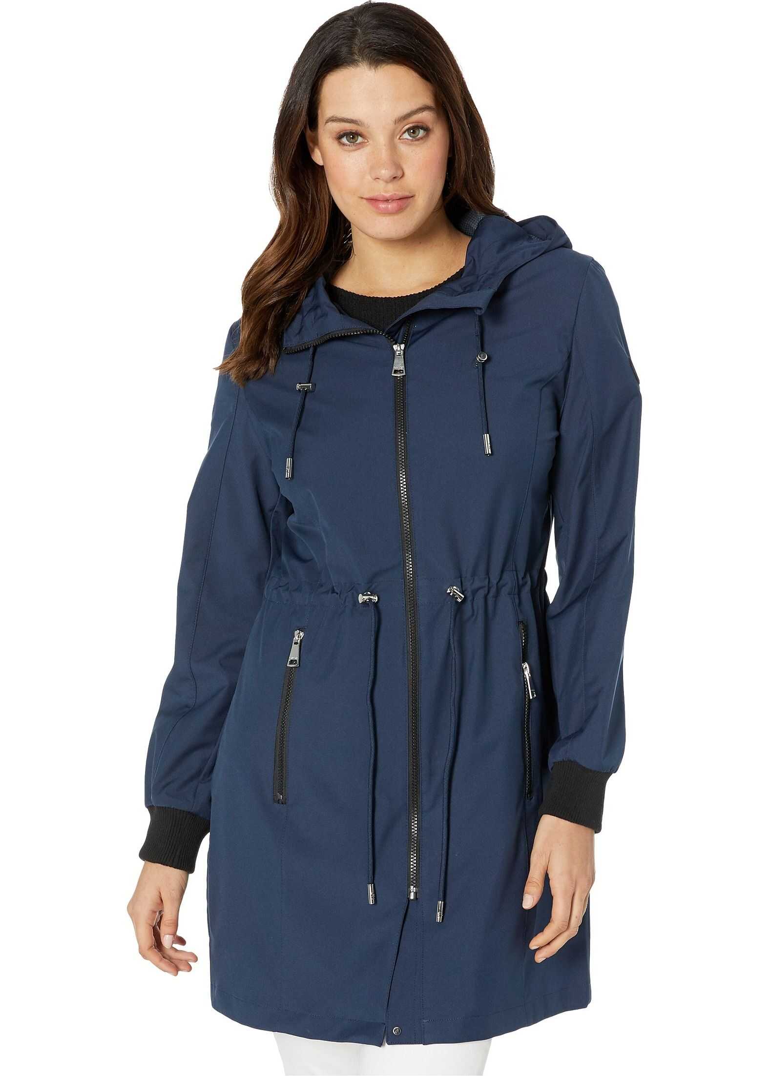 Calvin Klein Fashion Anorak Raincoat Navy