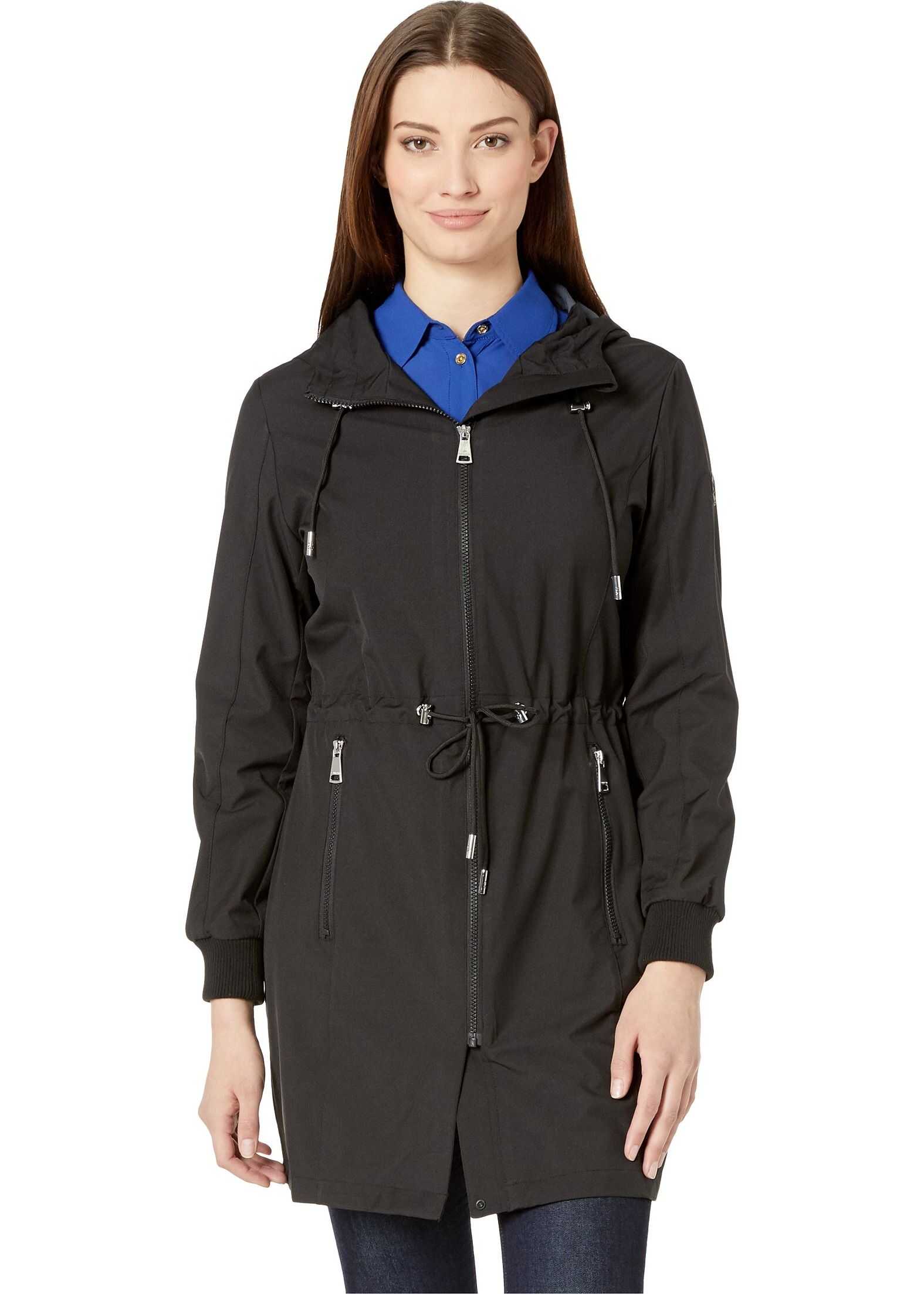 Calvin Klein Fashion Anorak Raincoat Black