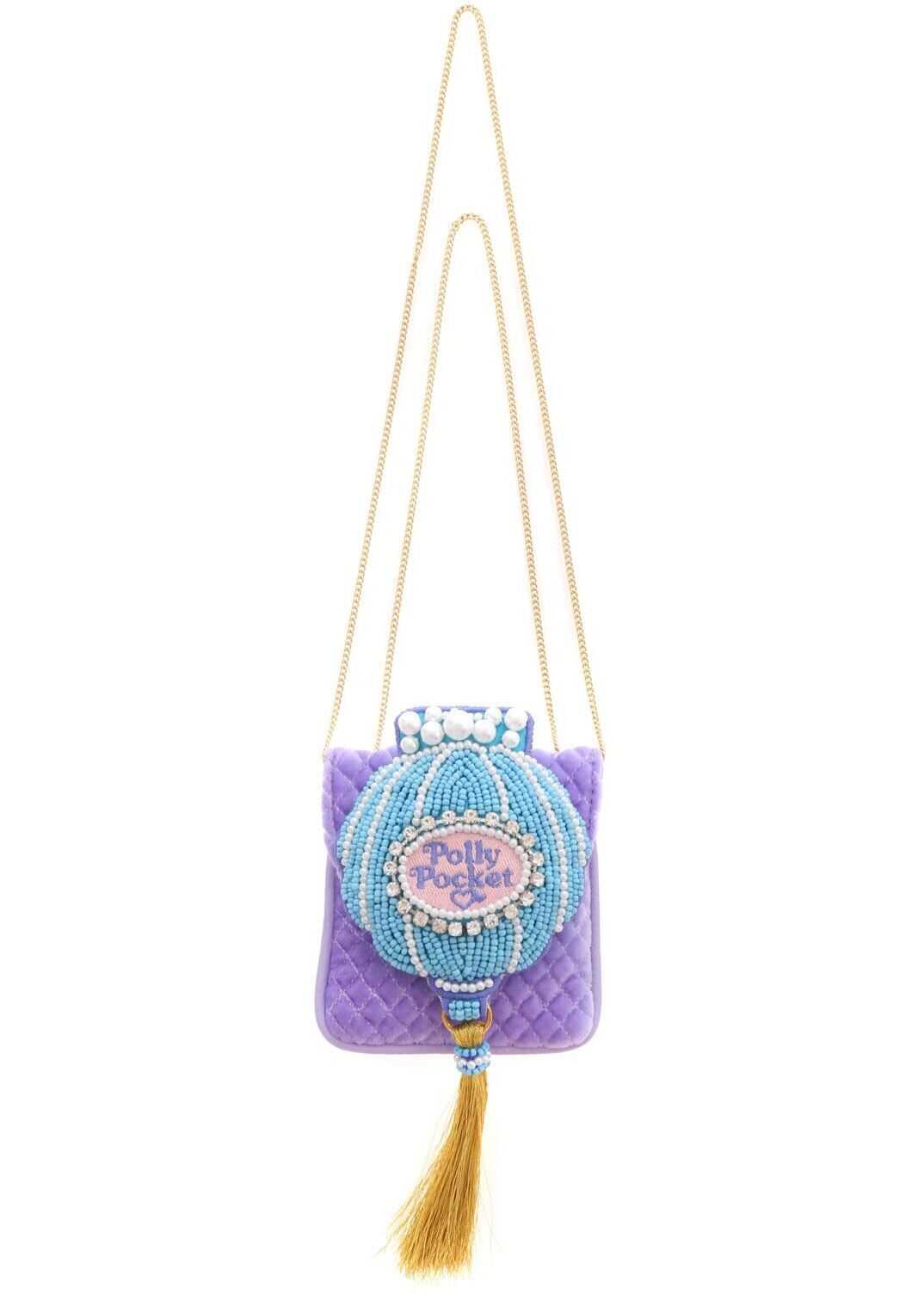 GCDS Polly Pocket Purse In Lilac Color Purple