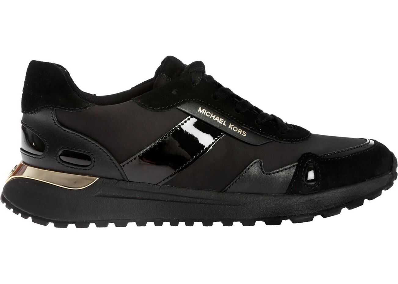 Michael Kors Monroe Sneakers In Black Black
