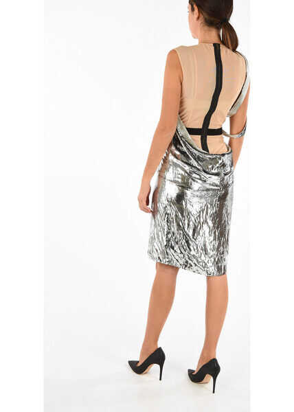 Rochii scurte Maison Margiela Mm0 Velvet Silver Dress Silver Femei (BM 7198324) 2