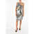 Maison Margiela Mm0 Velvet Silver Dress Silver