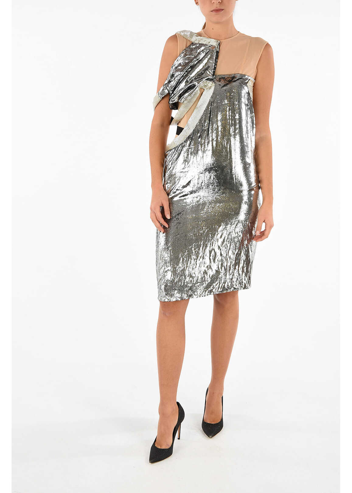 MM0 Velvet Silver Dress