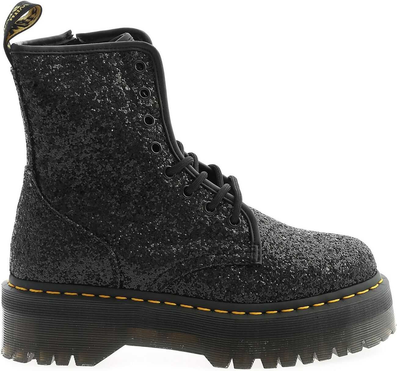 Dr. Martens Jadon Gltr Boots In Black Black