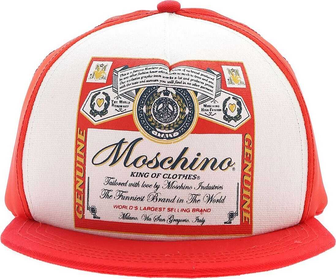 Moschino Moschino X Budweiser Hat In Red Red