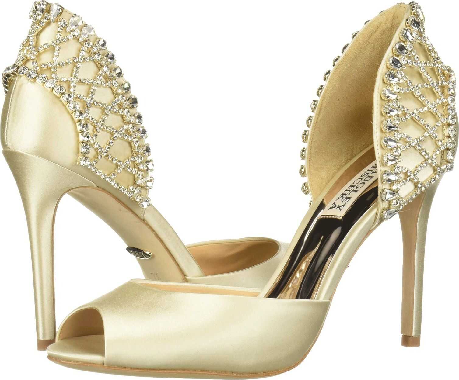 Badgley Mischka Adrina Ivory Satin