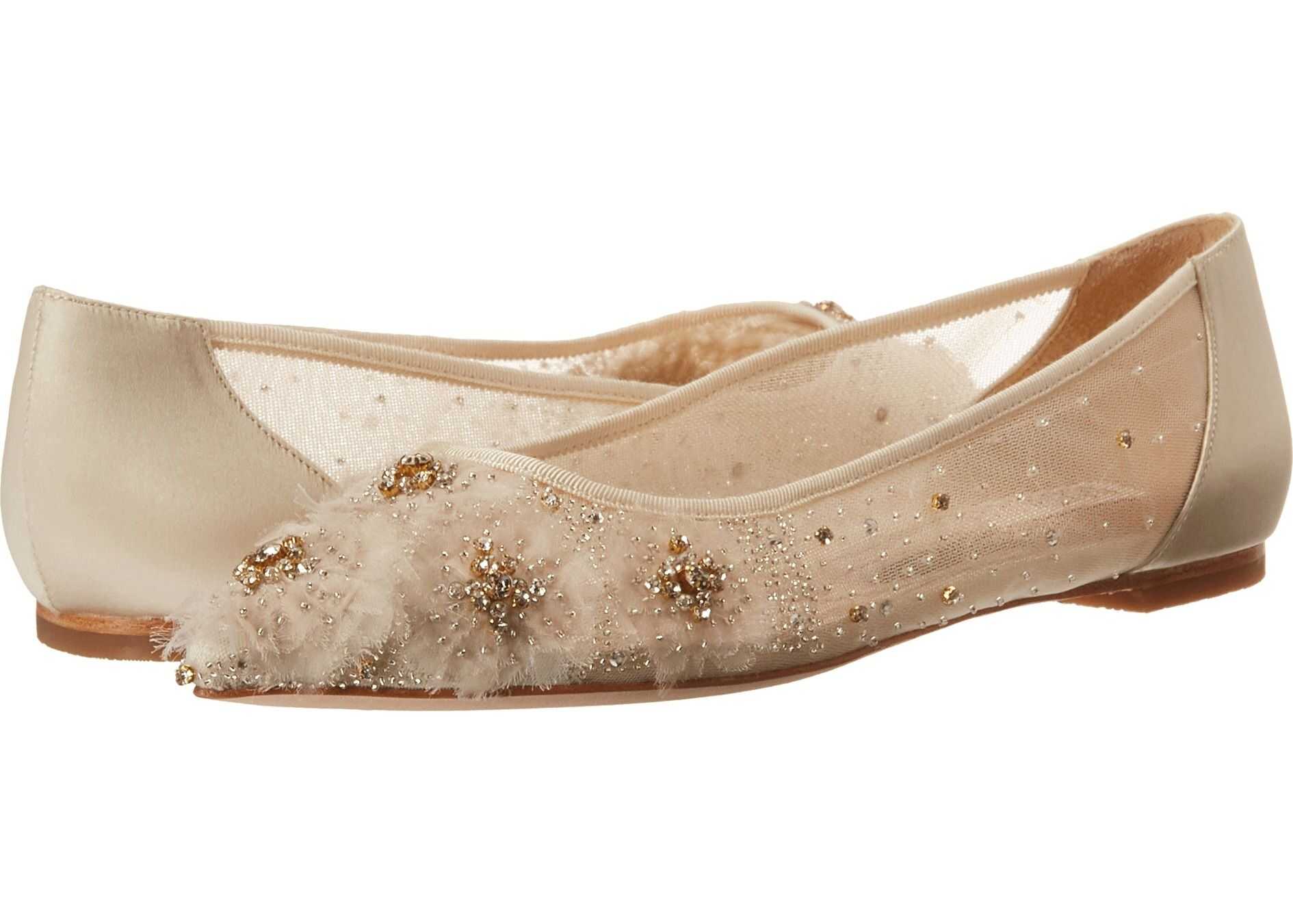 Balerin Badgley Mischka Adrienne Ivory Satin/Mesh
