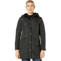Geci de iarna Quilted Faux Sherpa Lined Jacket Femei