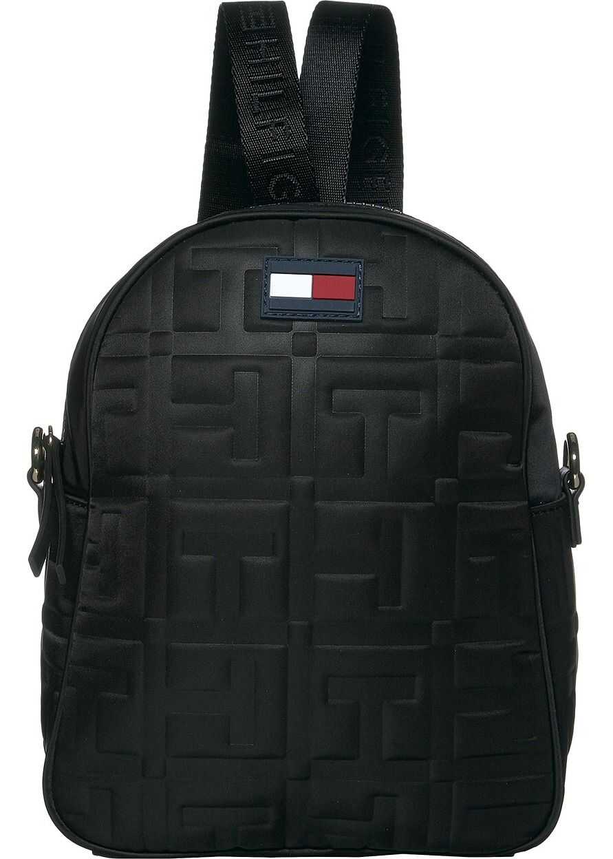Tommy Hilfiger Jules Smooth Nylon Crossbody Backpack Black