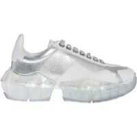 Sneakers Diamond F Sneakers In Silver And White Femei