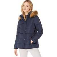 Geci de iarna 27" Faux Fur Hooded Puffer Femei