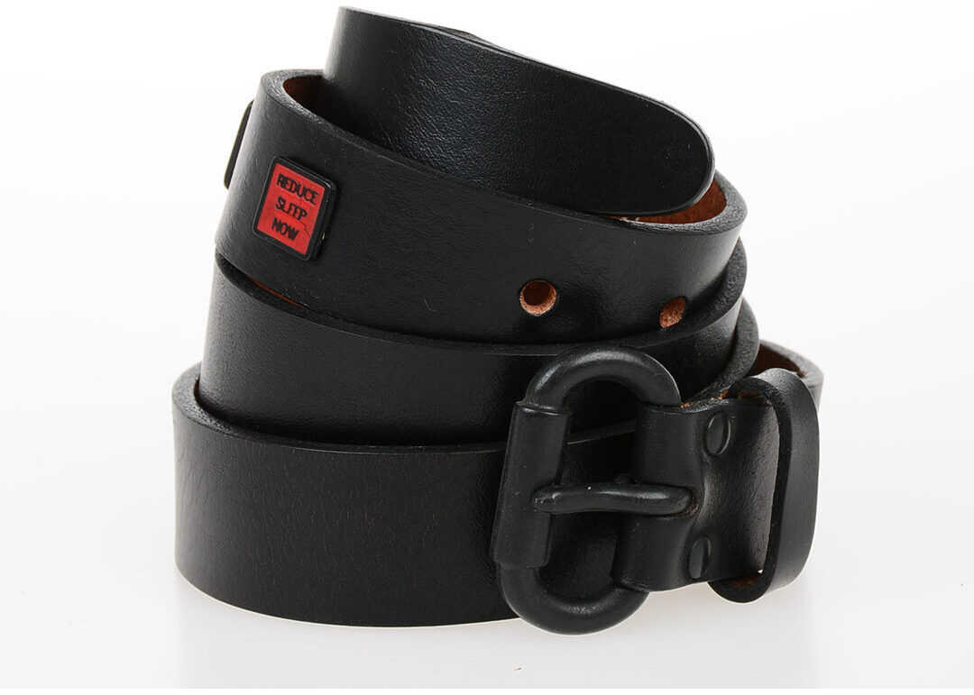 DSQUARED2 30mm Leather Belt BLACK