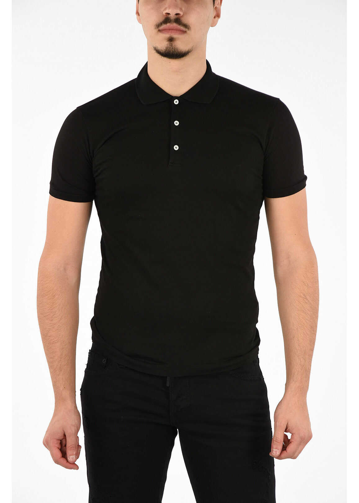 DSQUARED2 Short Sleeve Polo BLACK