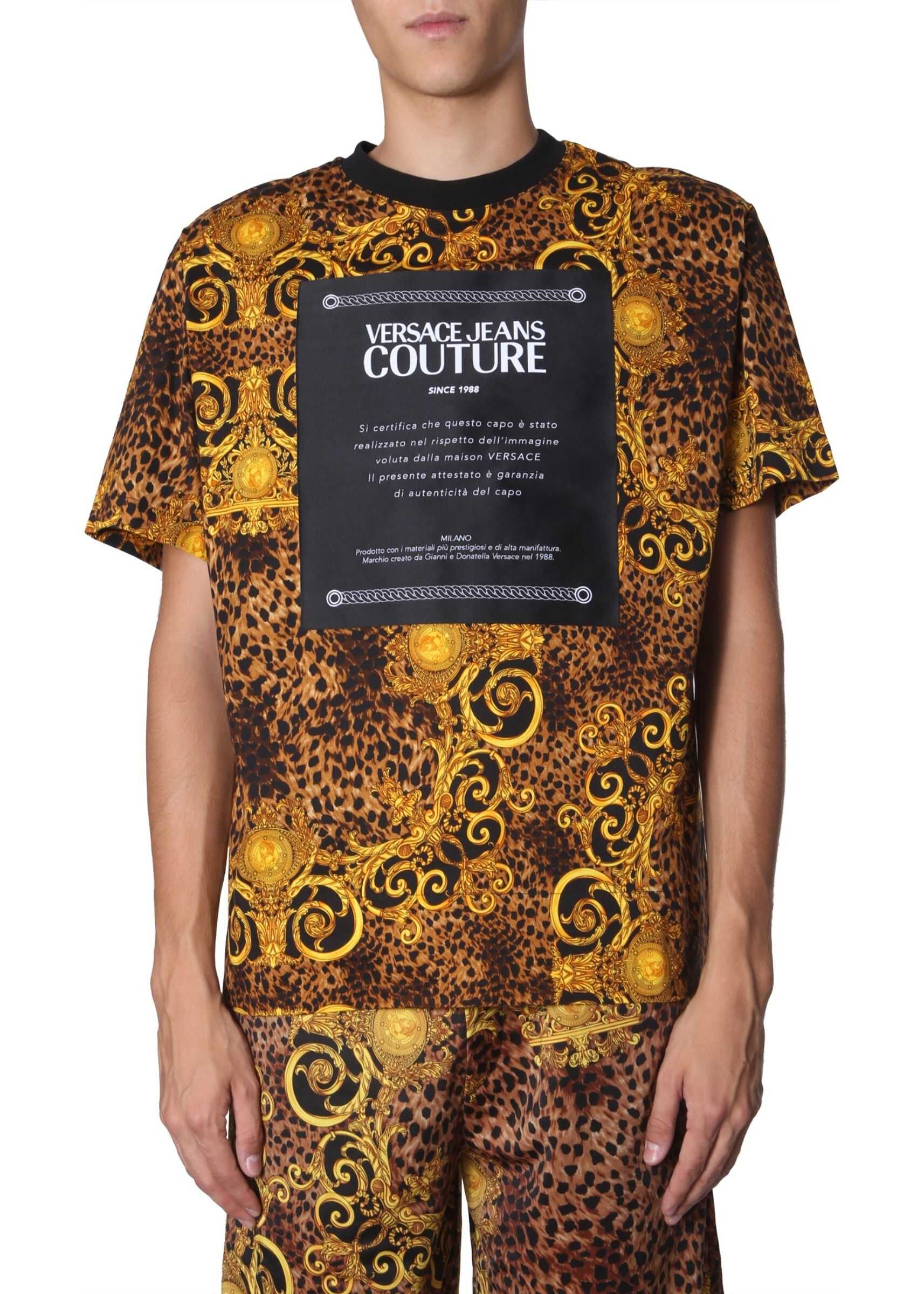 Versace Jeans Couture Round Neck T-Shirt MULTICOLOUR