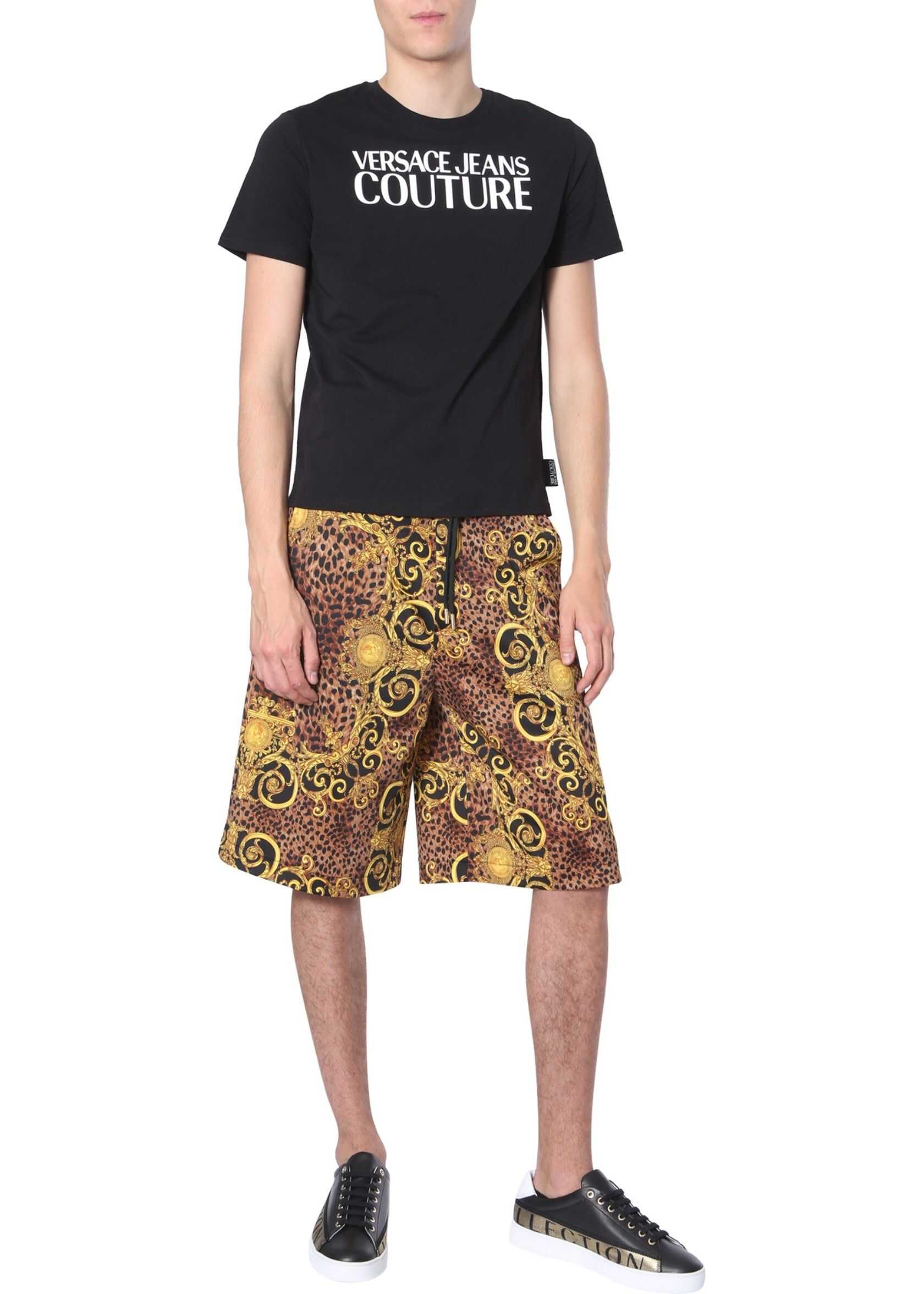 Versace Jeans Couture Cotton Stretch Shorts MULTICOLOUR