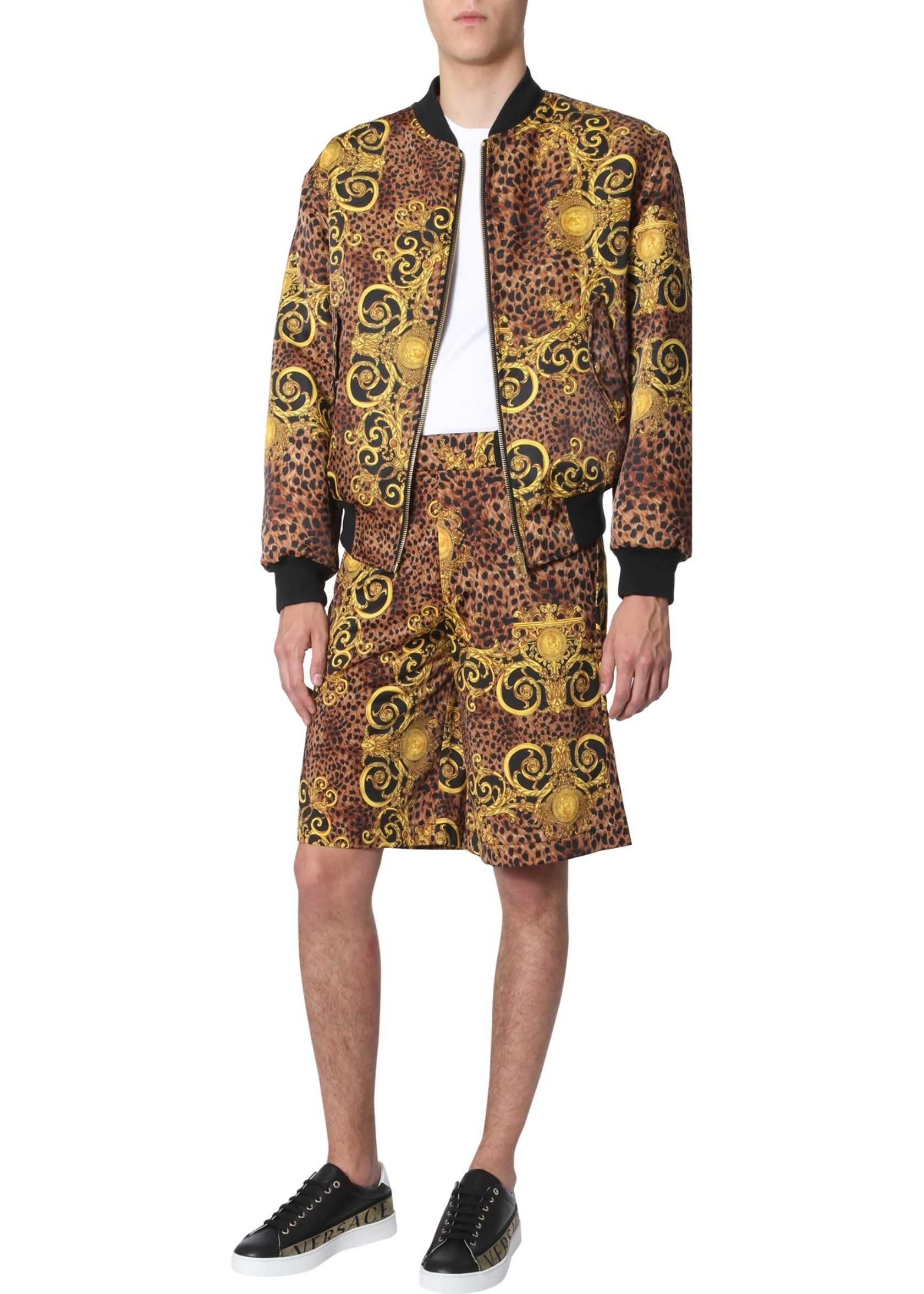 Versace Jeans Couture Leo Baroque Print Bomber MULTICOLOUR