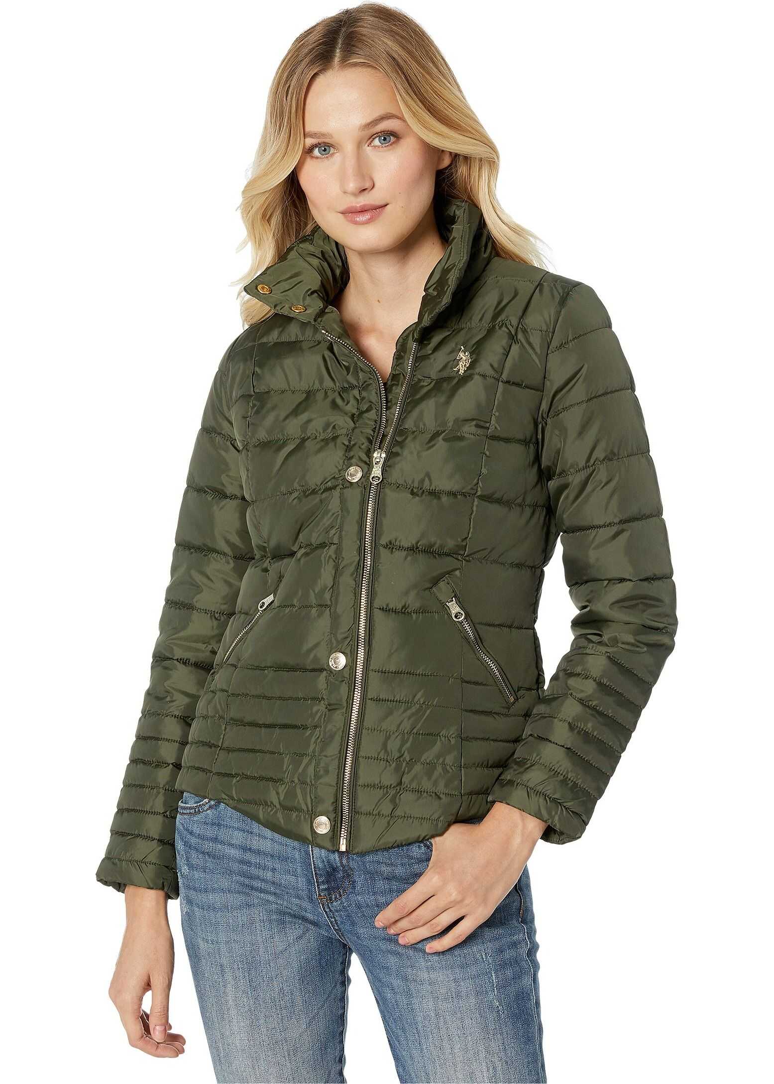 U.S. POLO ASSN. Moto Jacket Olive