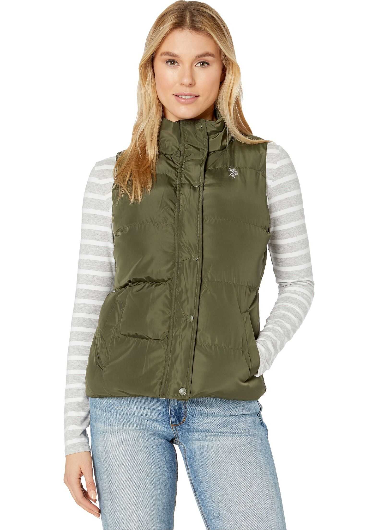 U.S. POLO ASSN. Basic Vest Olive