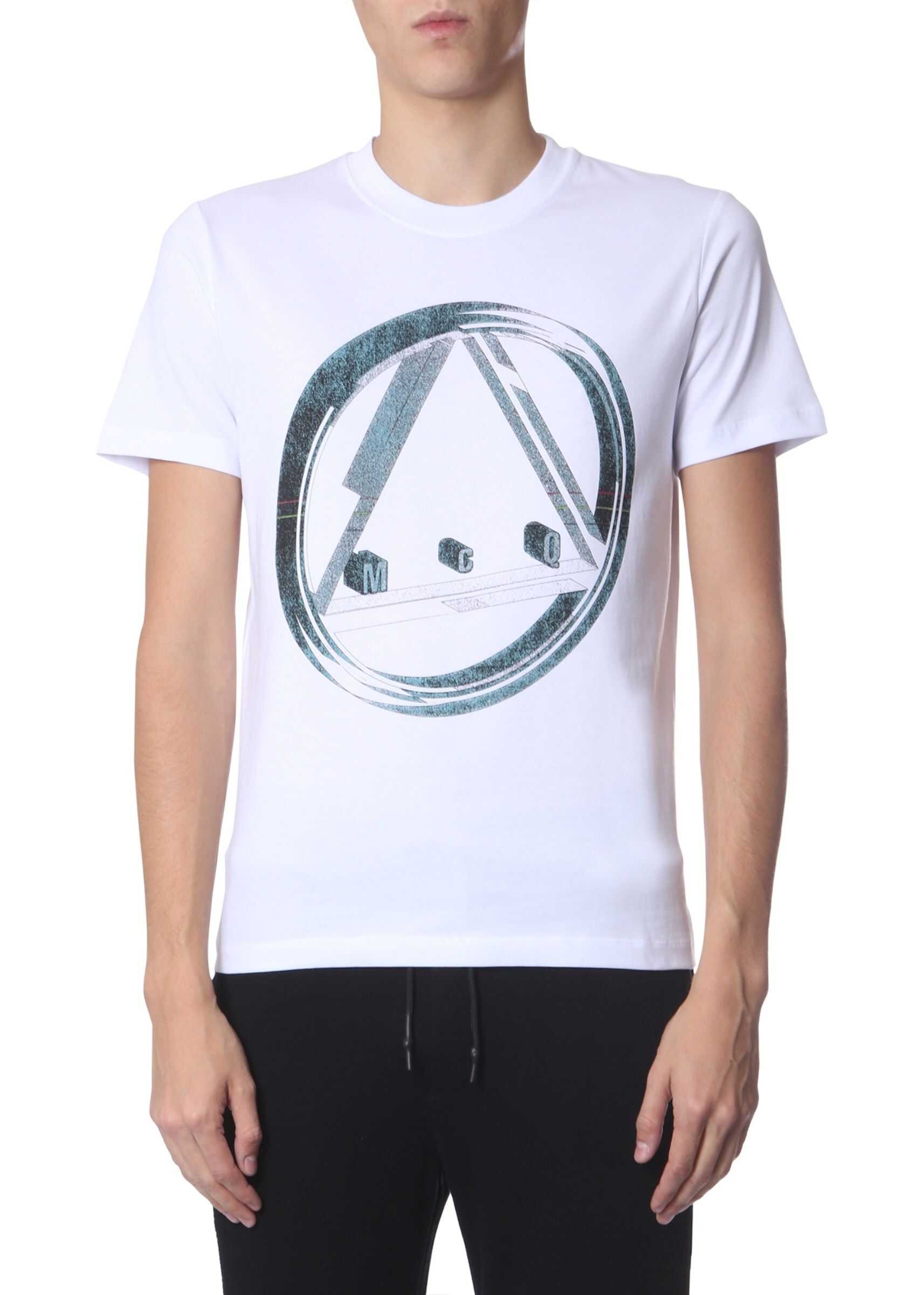 MCQ Alexander McQueen Round Neck T-Shirt WHITE