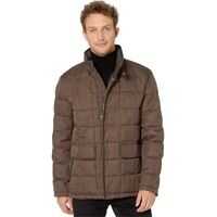 Geci de iarna Box Quilt Jacket w/ Faux Leather Trim Barbati