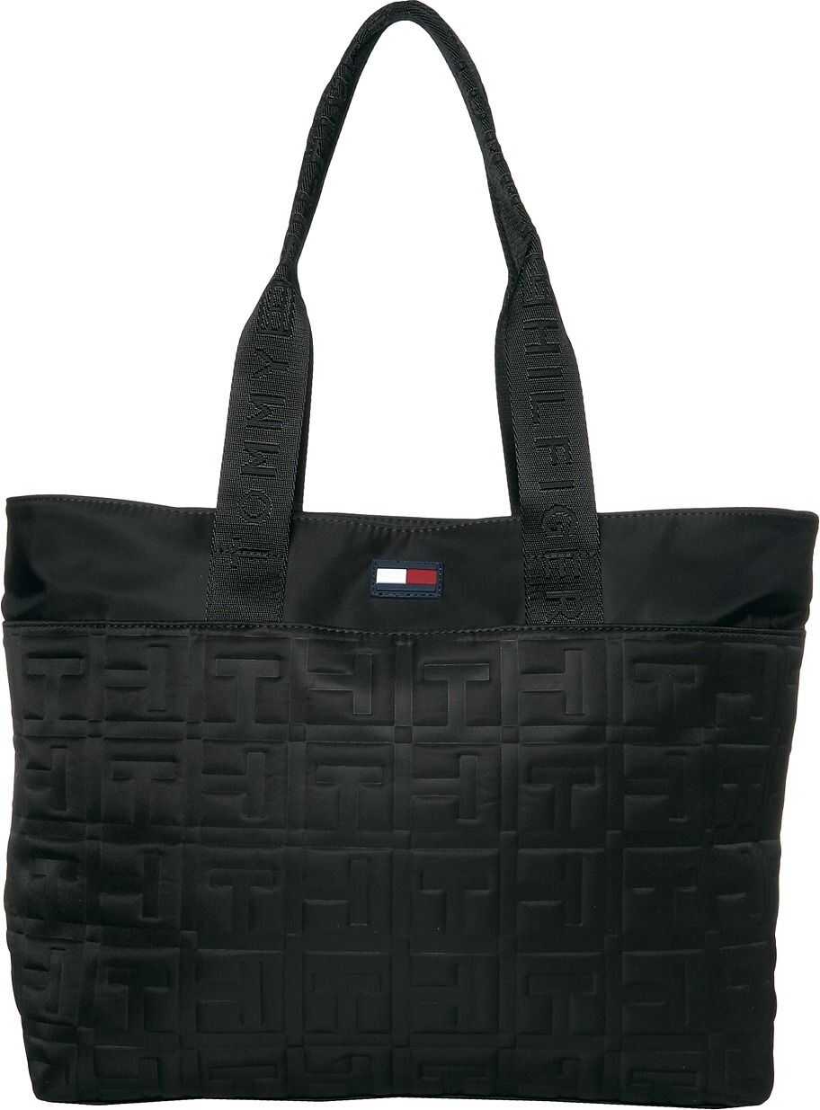 Tommy Hilfiger Jules Smooth Nylon Tote Black