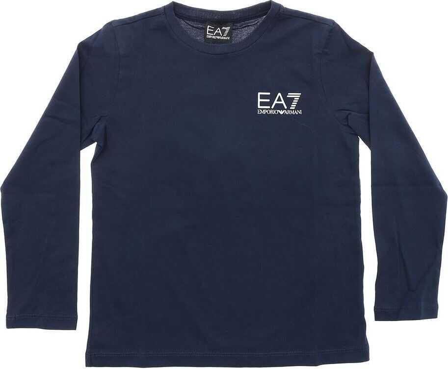 Emporio Armani Blue T-Shirt With Logo Print* Blue