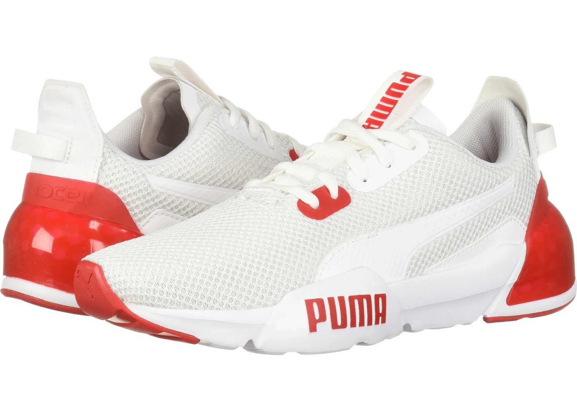 Puma Kids Cell Phase (Big Kid) PUMA White/High-Risk Red