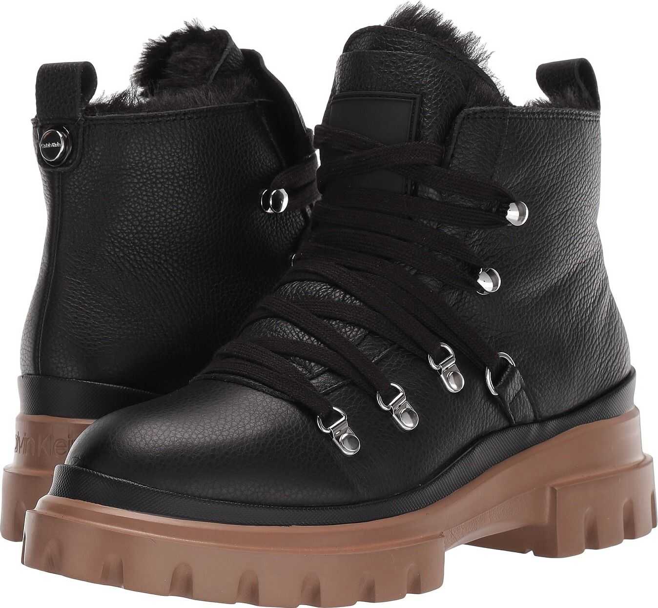Bocanc Calvin Klein Lark Black Pebble Grain