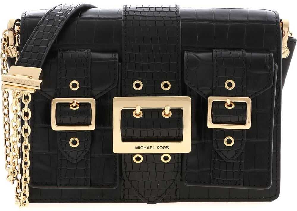 Michael Kors Hayden Medium Messenger Bag In Black Black
