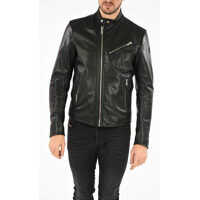 Geci de piele Leather R-OYTON Jacket Barbati