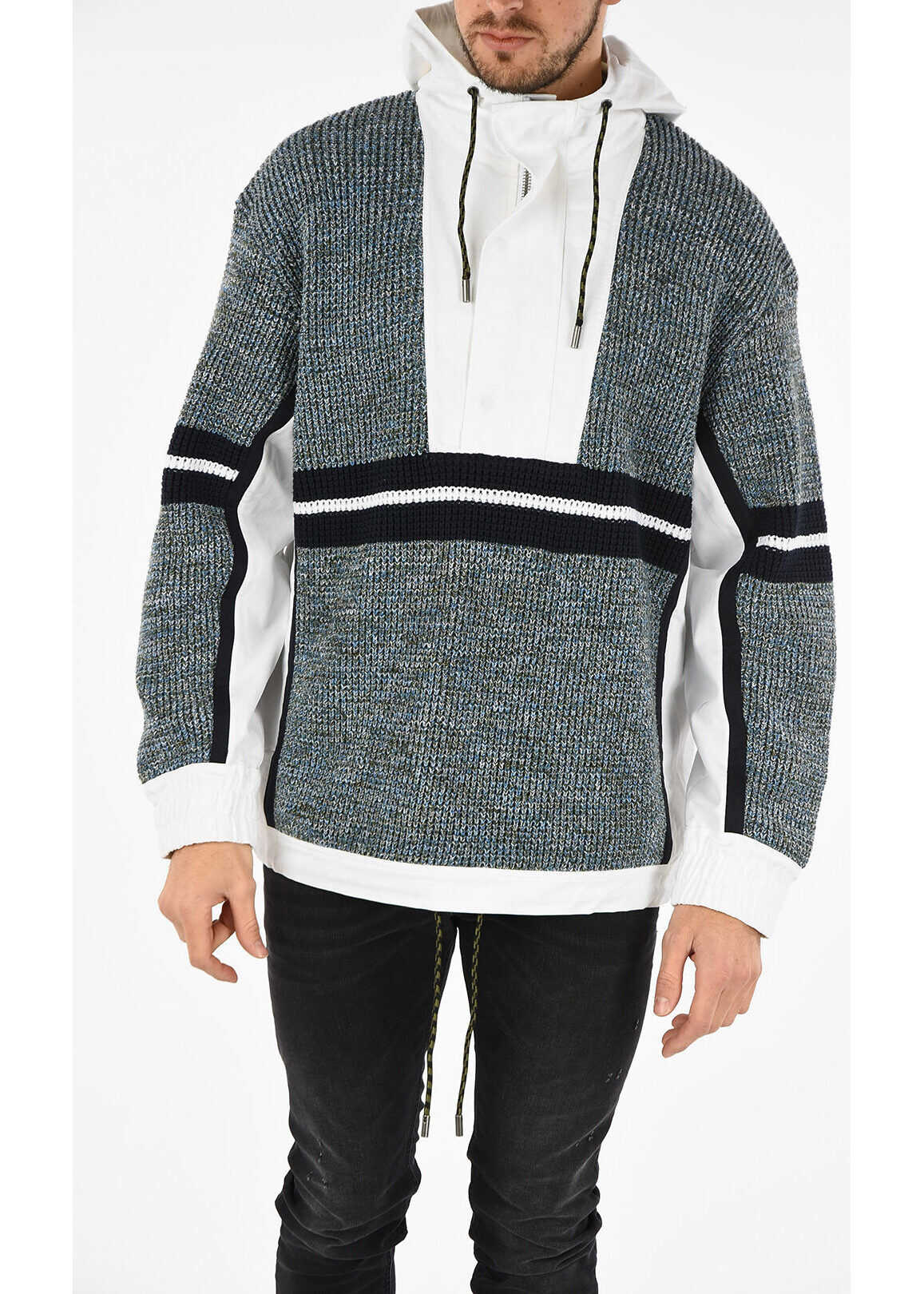 Diesel BLACK GOLD Cotton KUPIDO Sweater MULTICOLOR