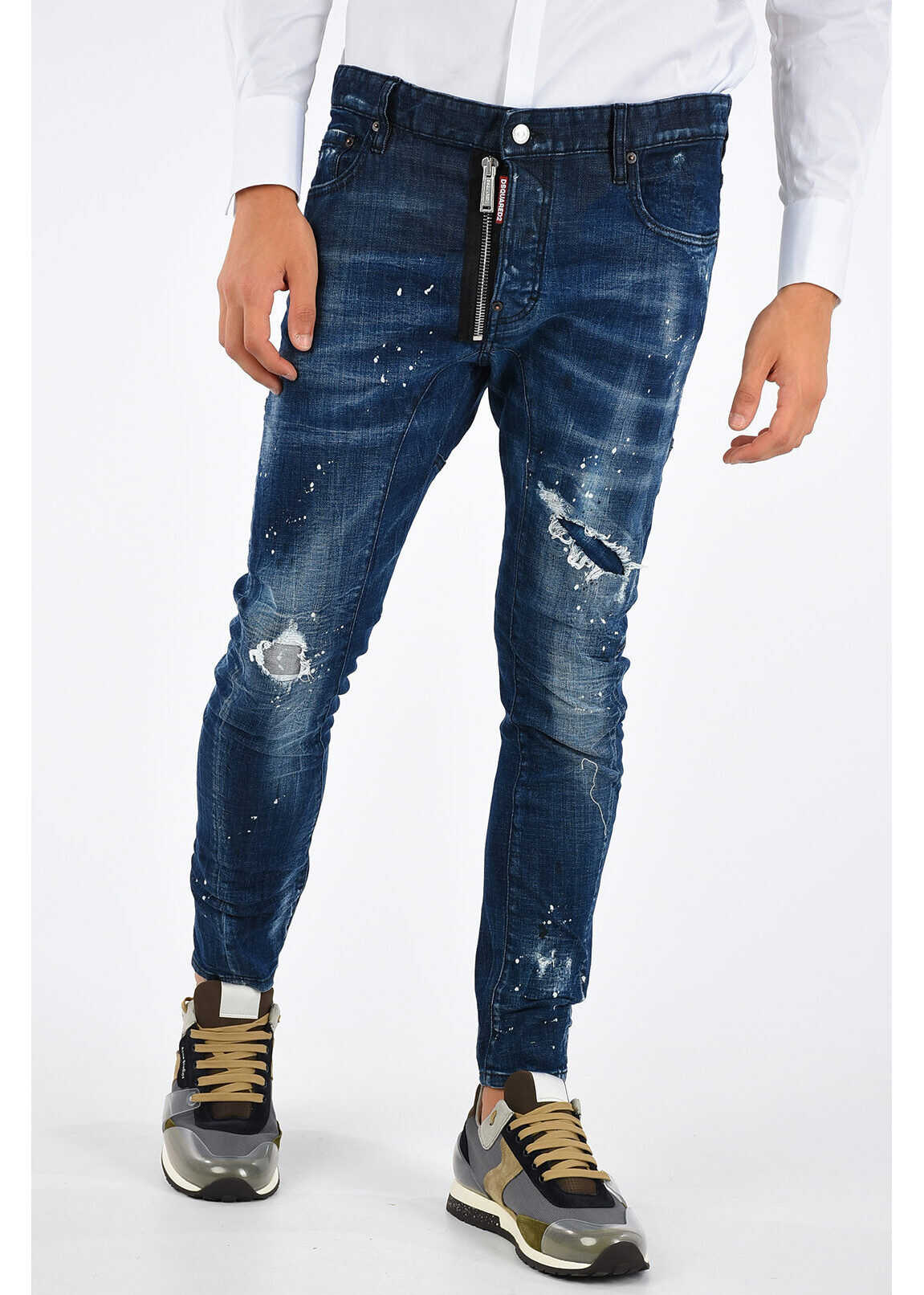 DSQUARED2 16cm Printed TIDY BIKER Jeans* BLUE