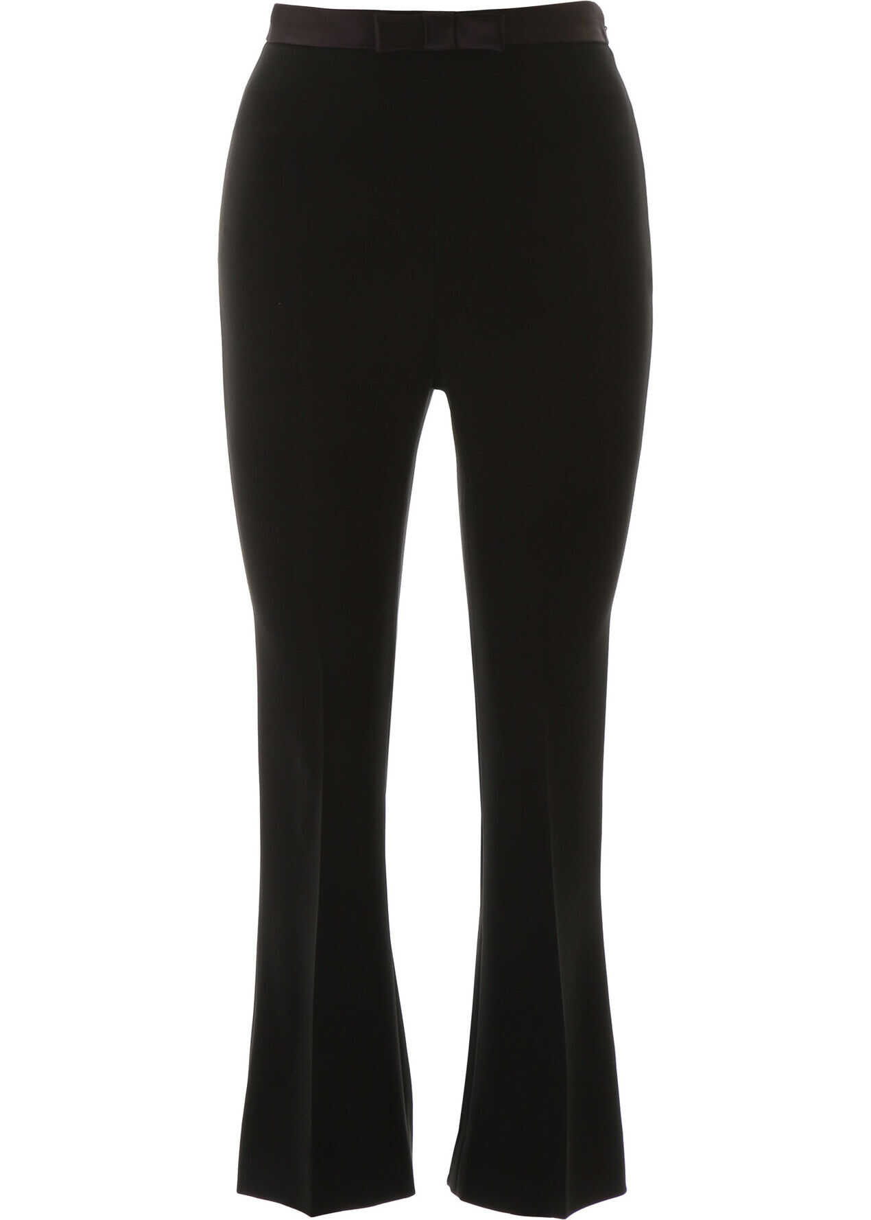 Miu Miu Trousers With Bow NERO