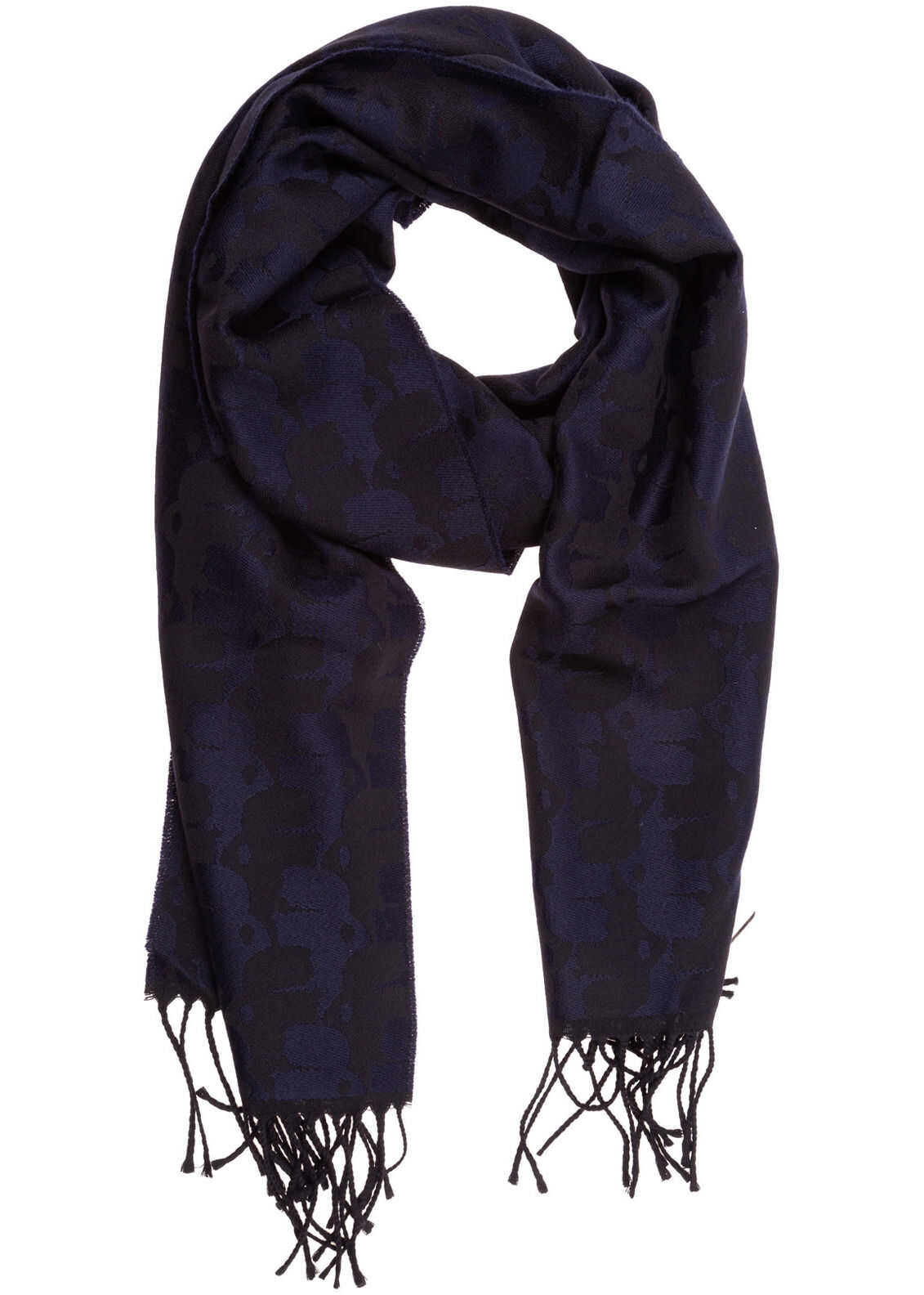 Karl Lagerfeld Wool Scarf Blue